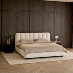 City Storage Bed. Stripe Headboard