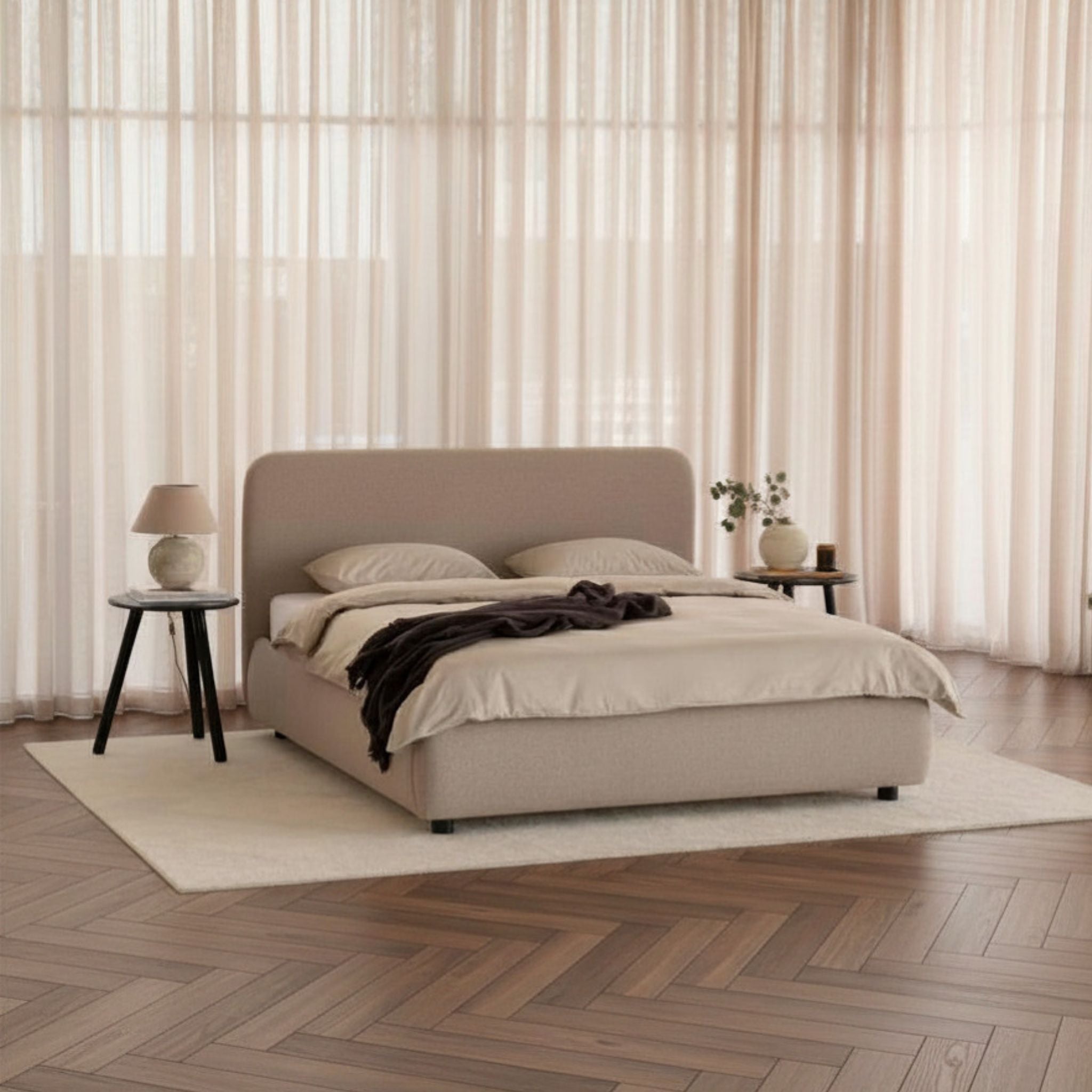 City Frame Bed. Plain Headboard