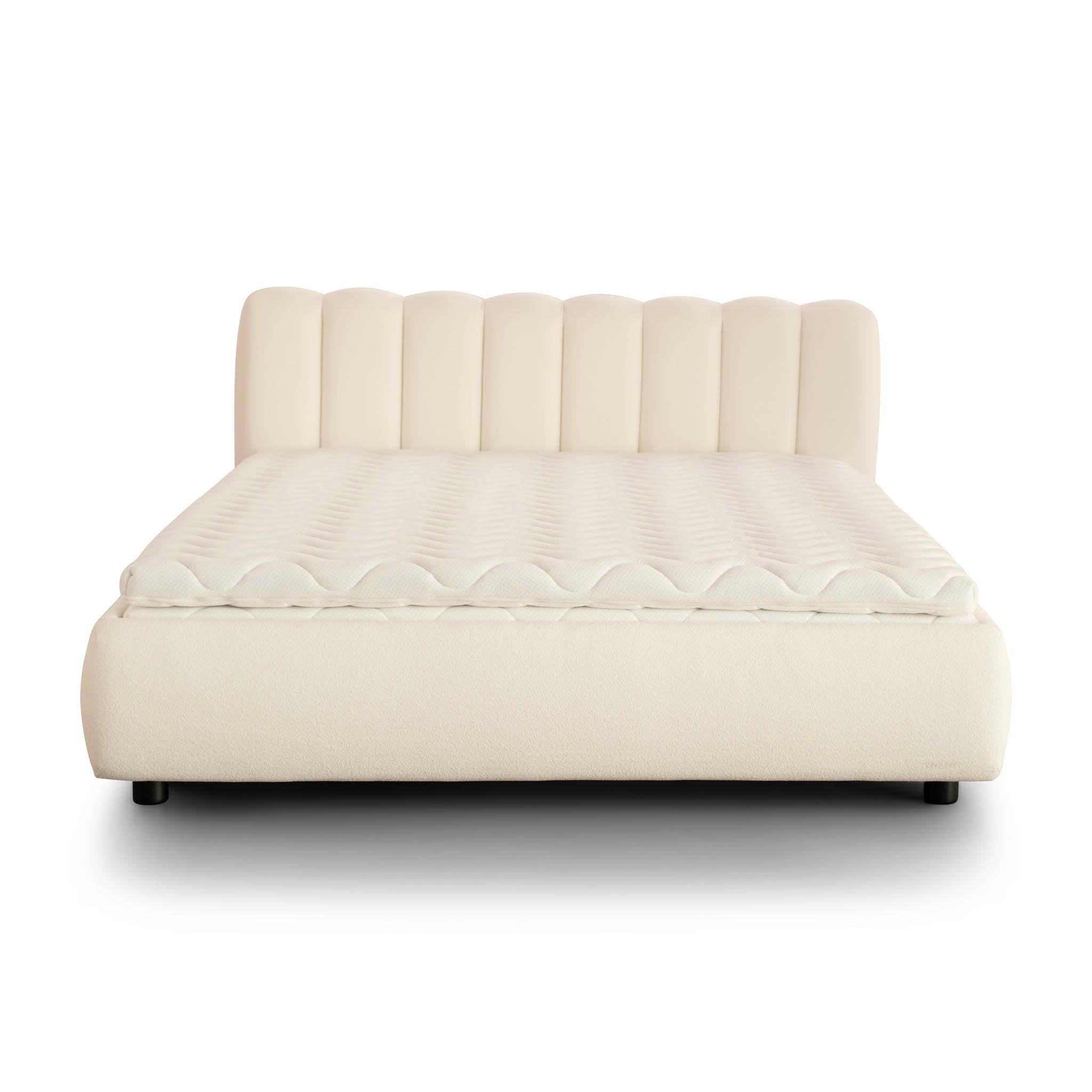 City Frame Bed. Stripe Headboard