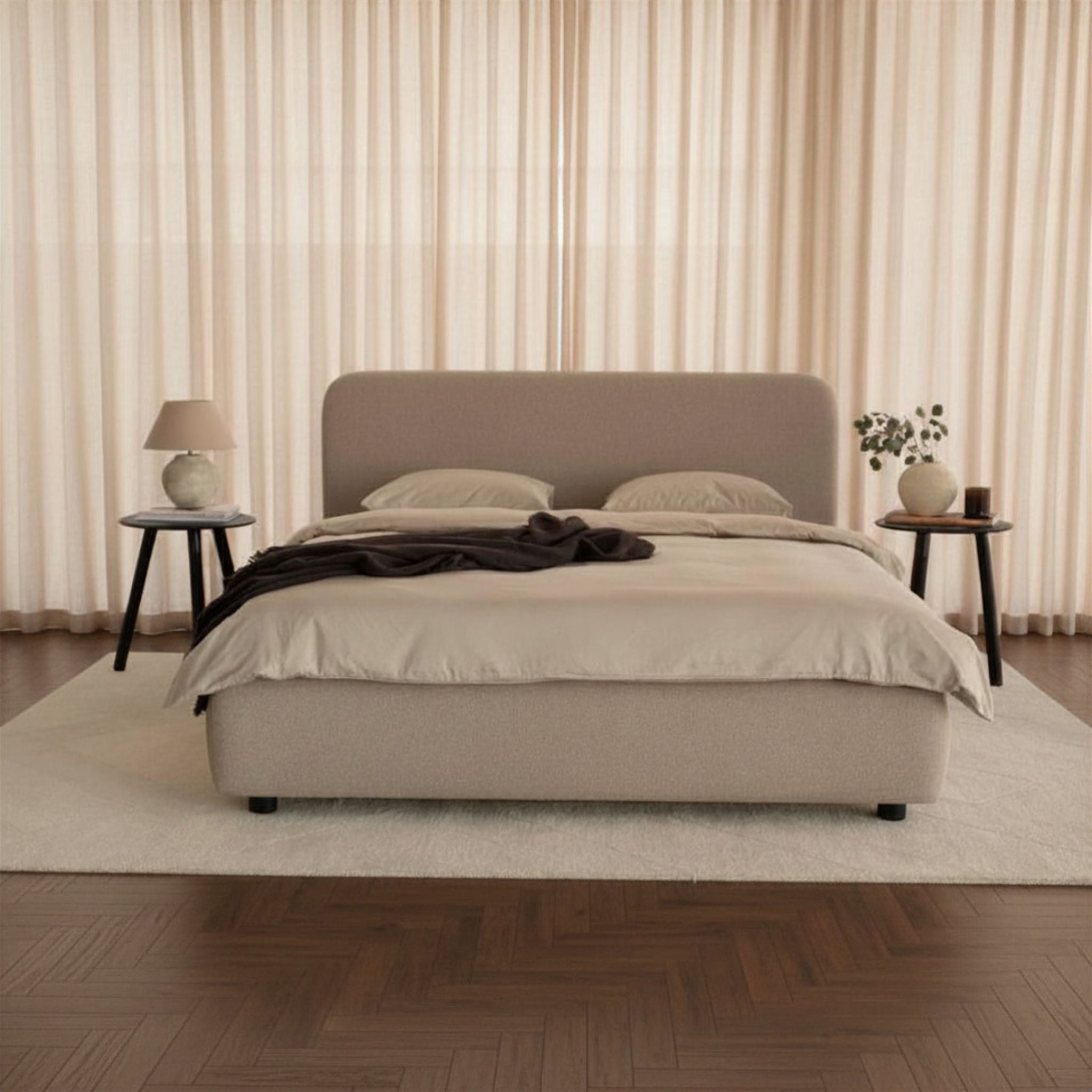 City Frame Bed. Plain Headboard