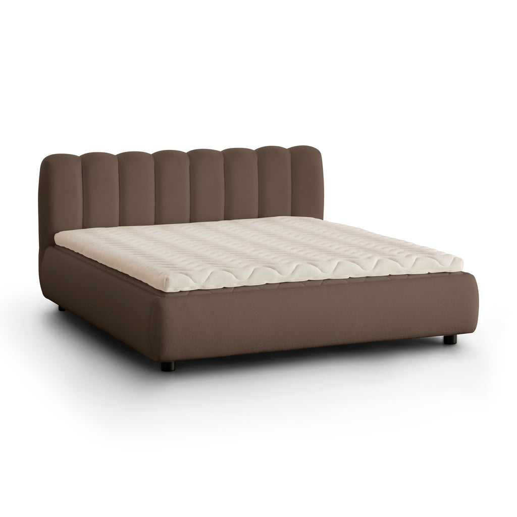 City Storage Bed. Stripe Headboard