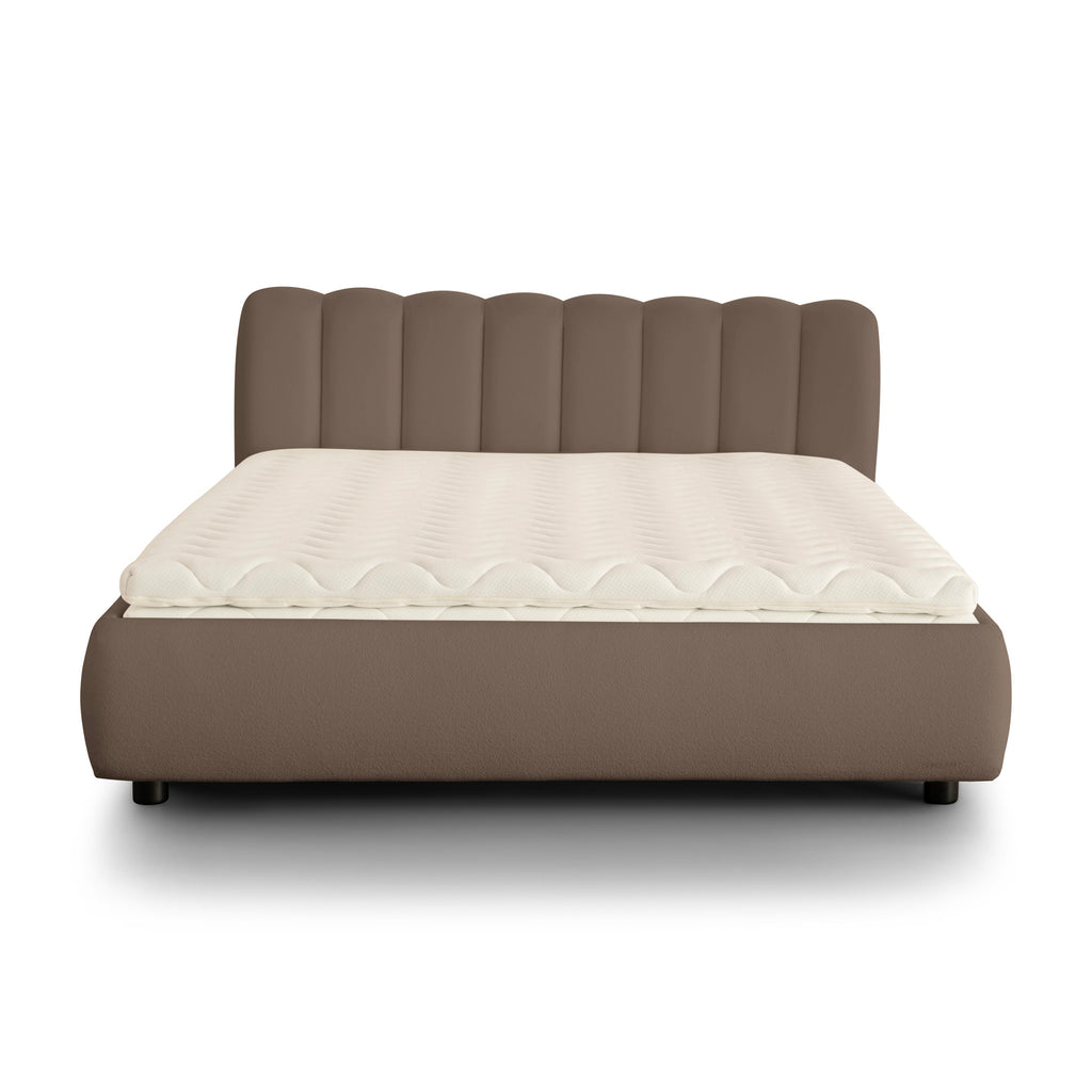 City Frame Bed. Stripe Headboard