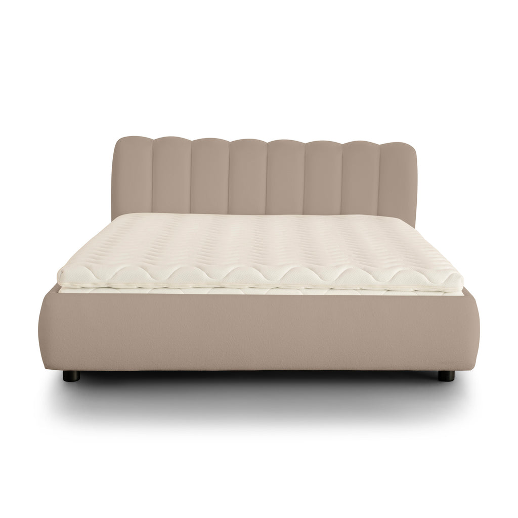 City Frame Bed. Stripe Headboard