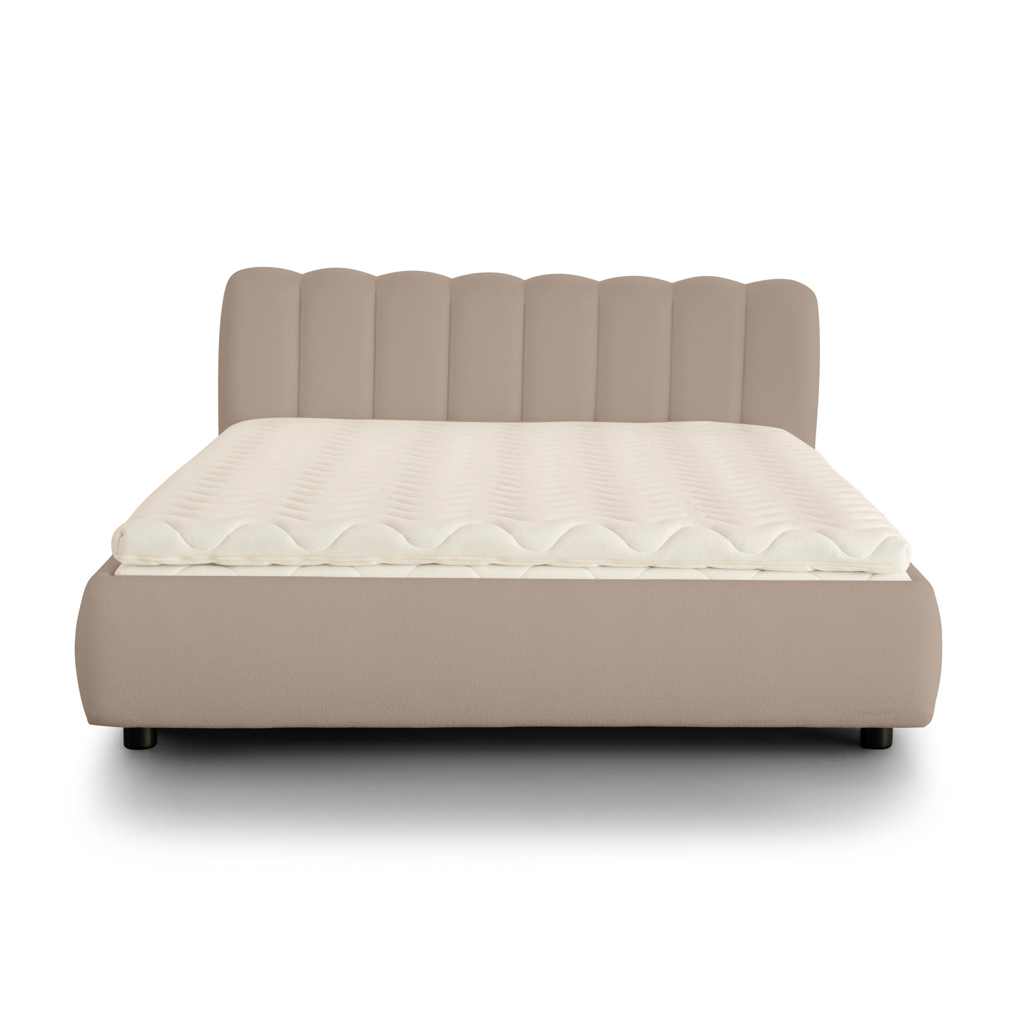 City Storage Bed. Stripe Headboard