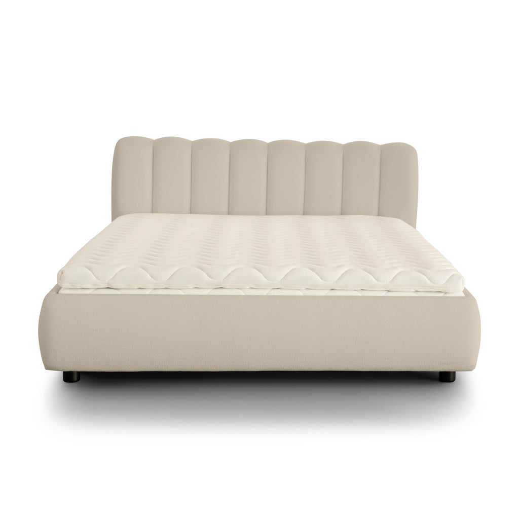 City Storage Bed. Stripe Headboard