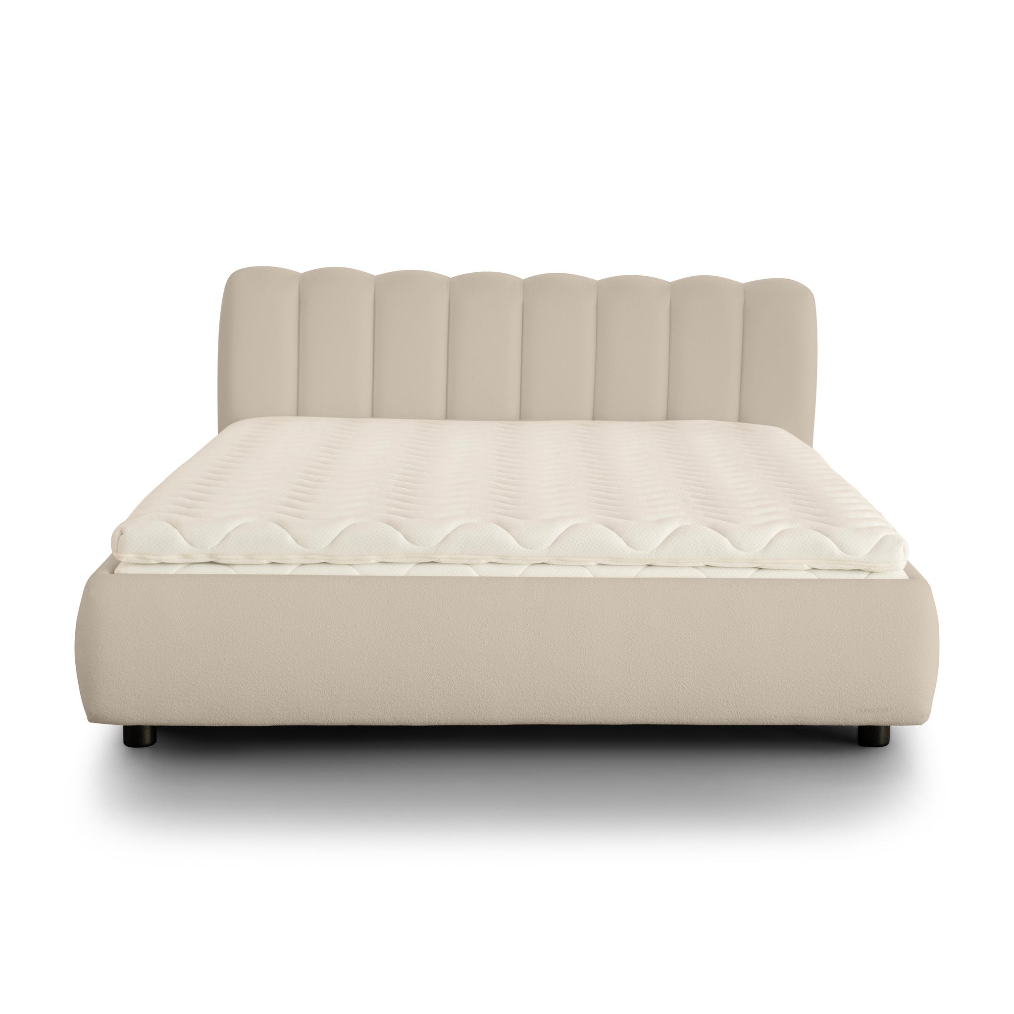 City Storage Bed. Stripe Headboard