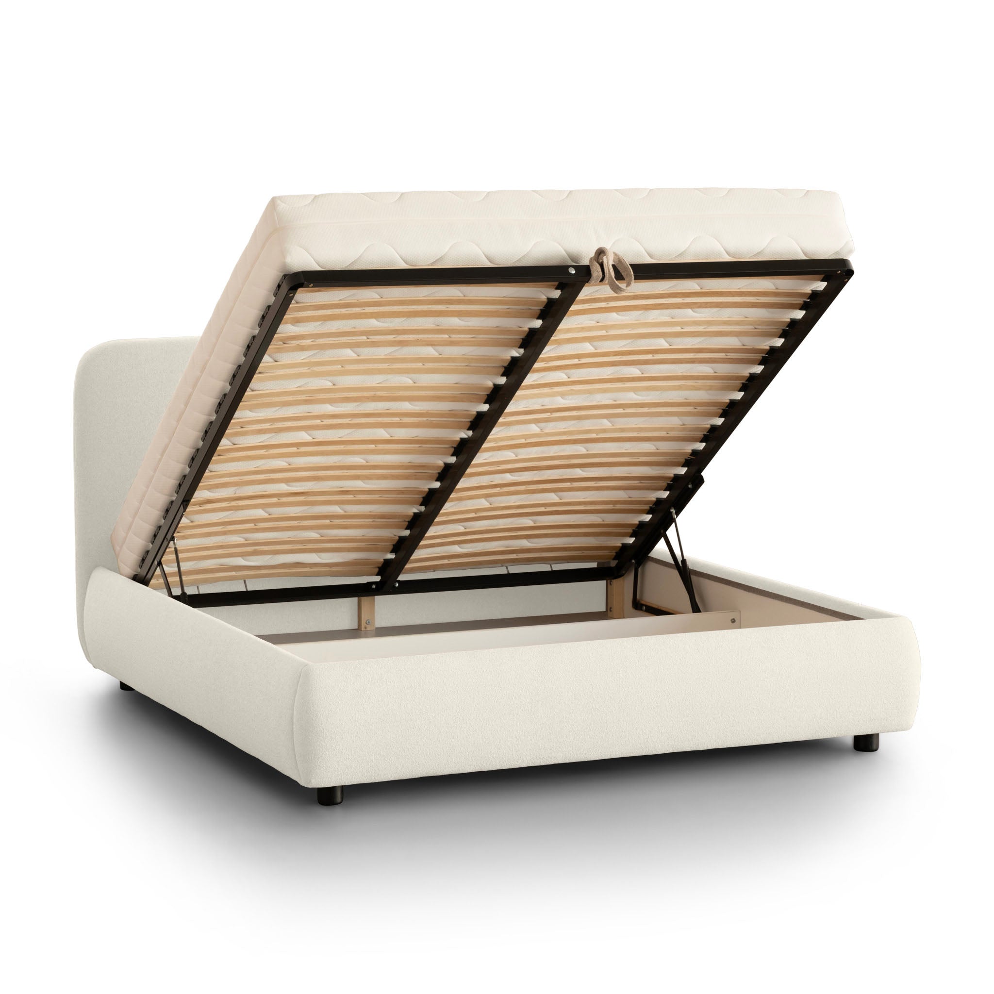 City Storage Bed. Stripe Headboard