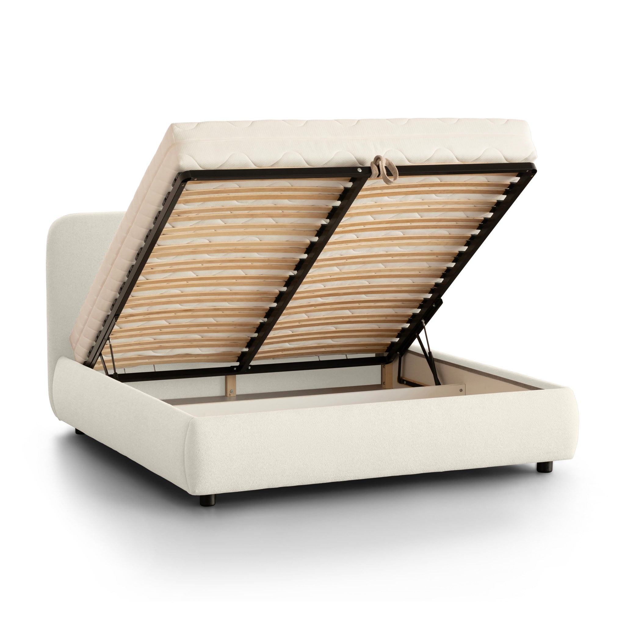 City Storage Bed. Stripe Headboard
