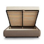 City Storage Bed. Stripe Headboard