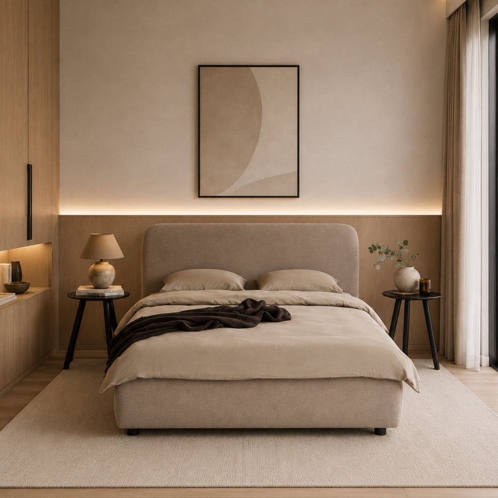 City Frame Bed. Plain Headboard